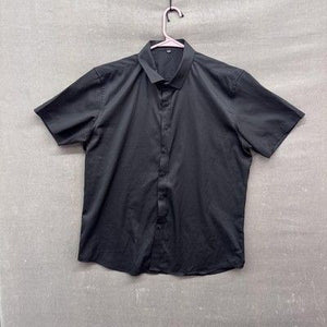 Rosi Shirt Mens Extra Large Black Short Sleeve Button Up Casual Workwear Pre-Own 2