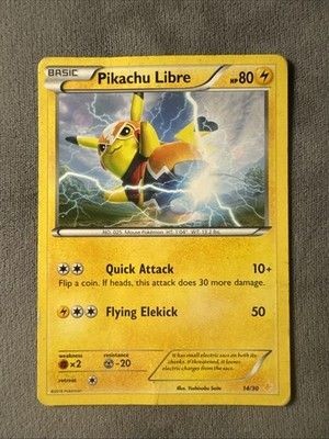 Pikachu Libre (14 non-Holo).  XY Trainer kit