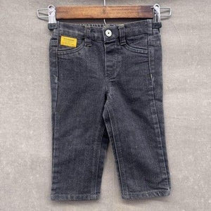 Rocawear Baby Jeans 18M Boys Black Denim Pants Stretch Yellow Stitch Classic 1