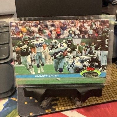 1991 Stadium Club #2 Emmitt Smith Dallas Cowboys All Time Rushing Record HOF