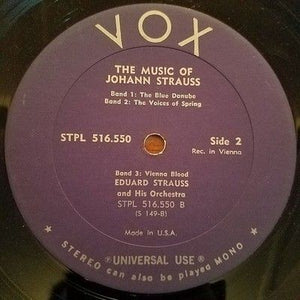 Johann Strauss Eduard Strauss And His Orchestra - Strauss Concert Vinyl LP Re... 4