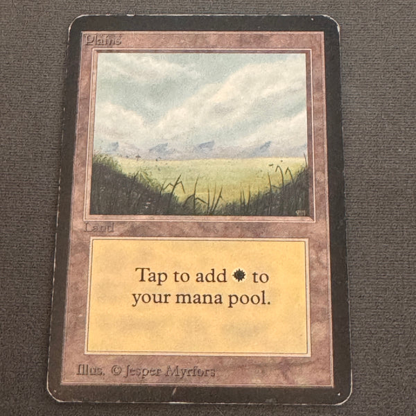 Plains (A) Limited Edition Beta 288 MTG Magic The Gathering MP #1