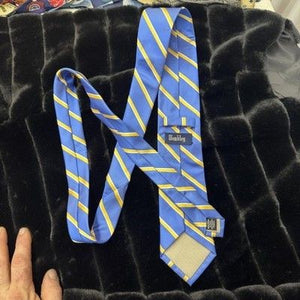 Wembley Tie Mens Blue Gold Yellow Striped Necktie Classic Business Formal USA 2