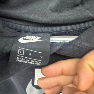 Nike Hoodie Black Chicago Swoosh Logo Large Pre-Owned Excellent Condition 3