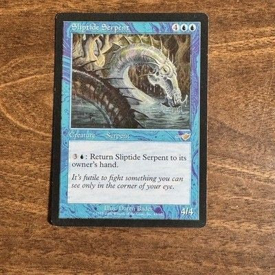 Magic the Gathering Sliptide Serpent 43 143 Nemesis Ungraded Card