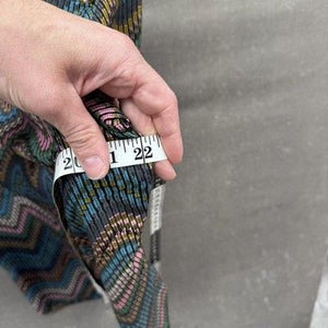 Zaful Mens Shirt Large Multicolor Chevron Pattern Short Sleeve Button Up Pre-Own 3