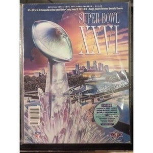 Super Bowl XXVI NFL Programme Buffalo Bills v Washington Redskins Used 1992 5
