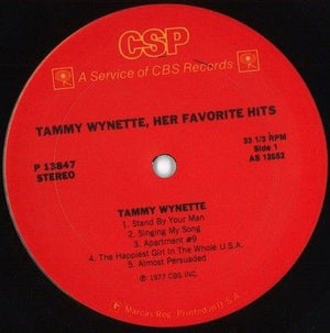 Tammy Wynette Her Favorite Hits Vinyl LP Record 3