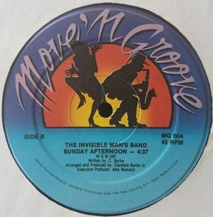 The Invisible Man's Band Sunday Afternoon 12 inch Vinyl Record Used 3