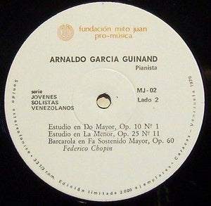 Arnaldo Garcia Guinand Pianista Vinyl LP Record Used 4