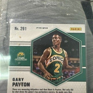 Gary Payton 2020-21 Mosaic #291 Gold Wave Prizm All-Time Greats 5