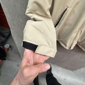 Weatherproof Jacket Mens Extra Large Khaki Hooded Full Zip Softshell Zip Pockets 2
