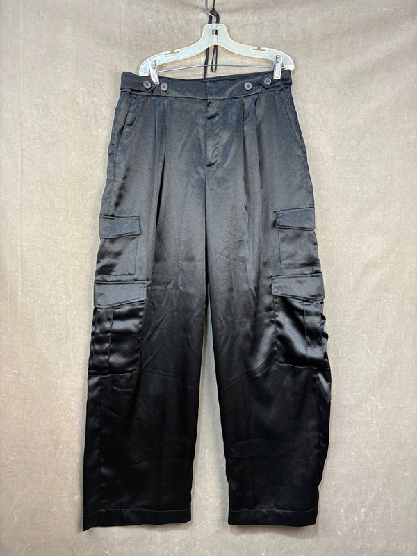 a new day Cargo Jogger Pants Black Size 14 Women Used No Visible Wear