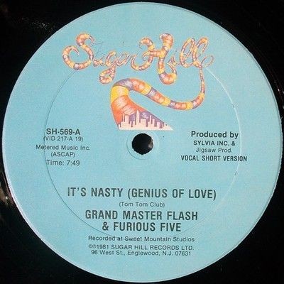 GrandMaster Flash The Furious Five It's Nasty Vinyl Record Used Hip Hop