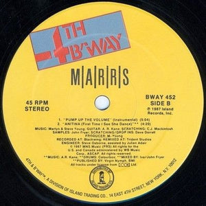 M|A|R|R|S Pump Up The Volume 12" Vinyl Record 3