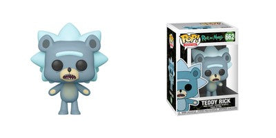 Funko Pop Teddy Rick Chase Vinyl Figure Animation New Free Protector