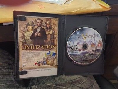 Civilization 5 - Sid Meier (PC, DVD, 2010) complete w/ manual and poster Read