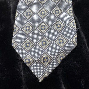 Valentino Silk Tie Mens Diamond Pattern Cravatte Hand Made Italy Classic Necktie 5