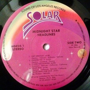 Midnight Star Headlines Vinyl LP Record Used 5