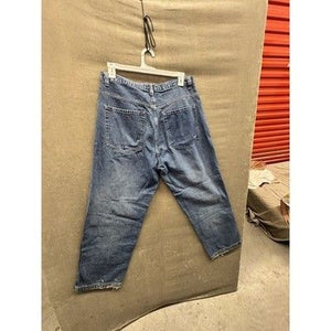 Vokal Jeans Mens 36x31 Blue Baggy Skater Patchwork Wide Leg Denim Pre-Owned Exce 4