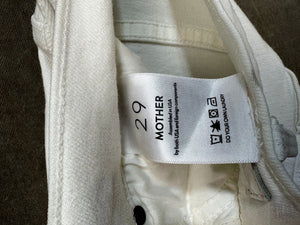 White Denim Jeans Women's Size 12 Mother Brand 4