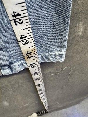 Fashion Nova Jeans Womens 2XL Blue Wide Leg Two Tone Panel High Rise Denim Pants 3