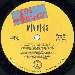 M|A|R|R|S Pump Up The Volume 12" Vinyl Record 4