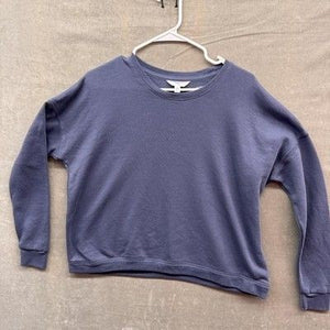 Time and Tru Sweatshirt Womens Small Blue Crewneck Fleece Pullover Casual 3