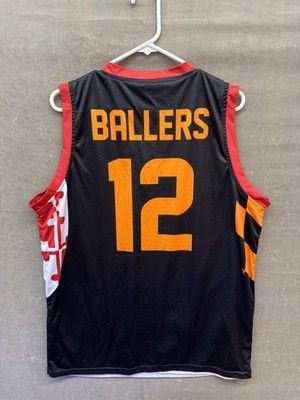 Lady Mayhem Basketball Jersey Womens Large Number 12 Youth Sports Black Red Oran
