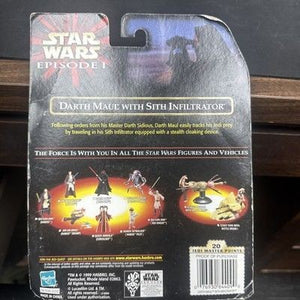 Star Wars Episode I Darth Maul with Sith Infiltrator Hasbro Action Figures NEW 5