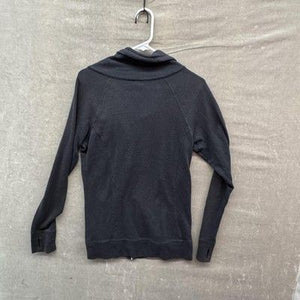 Reebok Jacket Womens Large Black Full Zip Mock Neck Thumbholes Athletic Running 3