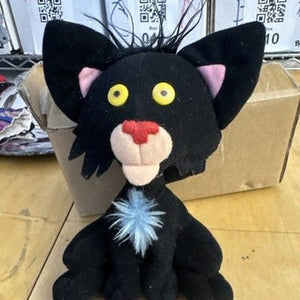 Bad Kitty 9" MerryMakers  Soft Plush Black Cat Stuffed Animal Toy 5