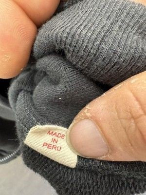 Organic Jacket Womens Small Black Full Zip Elbow Patch Pockets Pre-Owned 5
