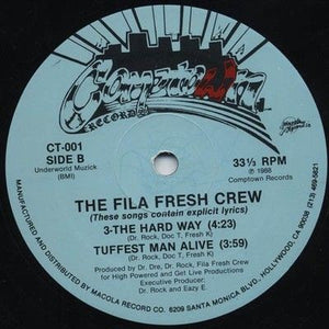 Fila Fresh Crew Dunk The Funk 12" Vinyl Record 2