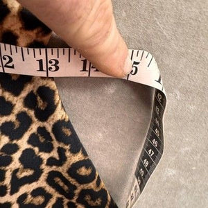 Womens Small Leopard Print Skater Fit Flare Mesh Panel Sleeveless Dress Pre-Owne 5