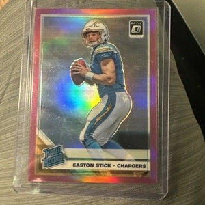 2019 Donruss Optic #189 Easton Stick Optic Bronze Auto Los Angeles Chargers 3