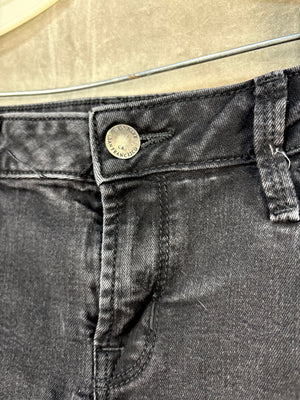 Old Navy Black Skinny Jeans Size 2 Good Condition Stretch Denim 3