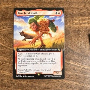 Magic The Gathering Gau Feral Youth Extended Art Foil NM Commander Final Fantasy 1