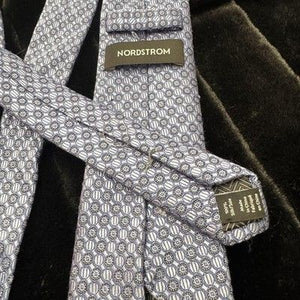 Nordstrom Tie Mens Geometric Circle Pattern Silk Formal Dress Business Necktie 2