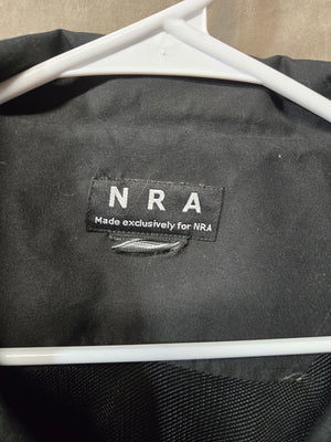 NRA Black Zipper Long Sleeve Collared Fall Winter Windbreaker Eagle 2