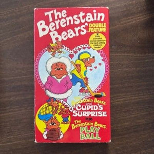 The Berenstain Bears Double Feature VHS Cupid Surprise Play Ball Kids Classics 1