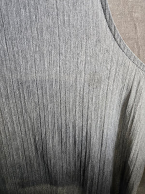 A New Day Women's Gray Ribbed Sleeveless Midi Tank Dress Size M 4