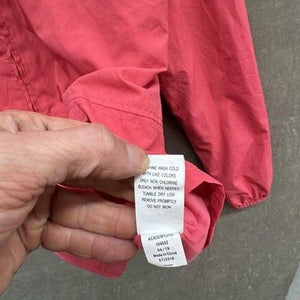 Magellan Outdoors Jacket Mens XL Pink Hooded Windbreaker Semi-Fitted Half Zip 4