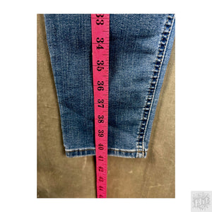 Lee Heritage Women Jeans Medium Wash Ripped Distressed W28 L32 Pre-Owned 5