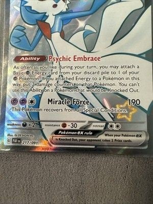 Shiny Gardevoir EX Pokémon Paldean Fates 217/091 Shiny Ultra Rare 3