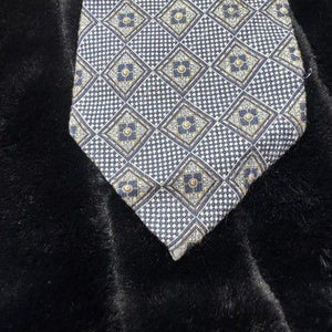 Valentino Silk Tie Mens Diamond Pattern Cravatte Hand Made Italy Classic Necktie 2