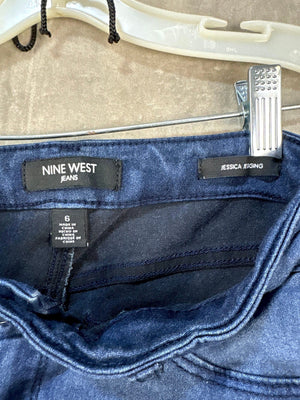 Nine West Jessica Jegging Women Size 6 Dark Blue Slim Fit Denim Jeans Pre-Owned 2