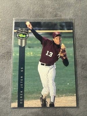 1992 Classic Four Sport Derek Jeter #231 Draft Pick Yankees (RC)