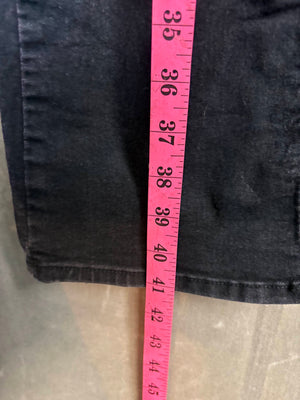 Lee Rider Black Denim Jeans 28 Bootcut Good Condition Five Pockets 4