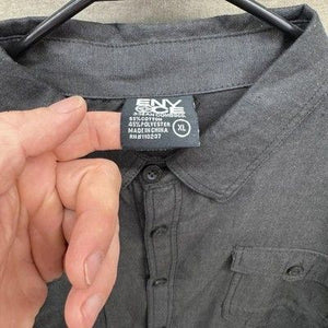 Enyce Mens XL Long Sleeve Button Up Shirt Globe Trekker Streetwear 90s Pre-Owned 3